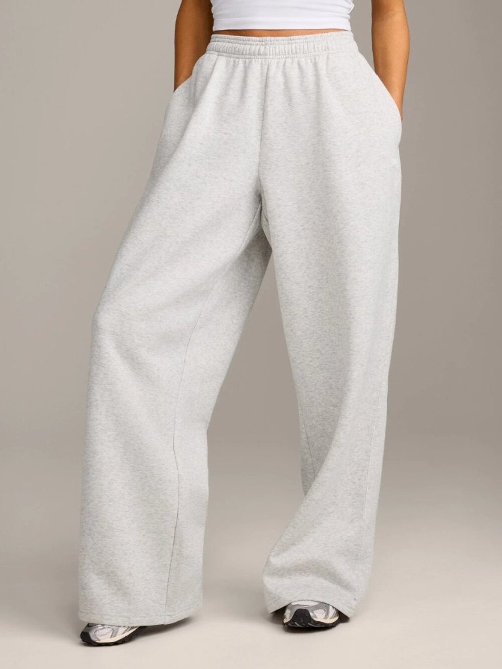Oner Active Foundations Cosy Straight-Leg Joggers In Light Gray Size Large-Short